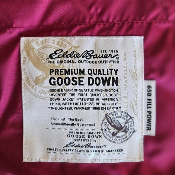 Eddie Bauer Nylon Goose Down Quilted Vest - Picture 11 of 14